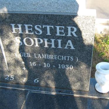 KRUGER Hester Sophia nee LAMBRECHTS 1930-