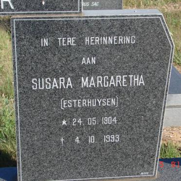 KRUGER Susara Margaretha nee ESTERHUYSEN 1904-1993