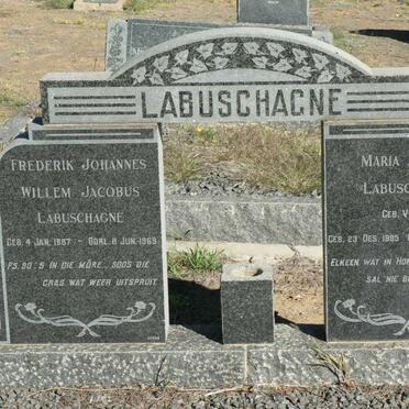 LABUSCHAGNE Frederik Johannes Willem Jacobus 1887-1969 &amp; Maria Aletta VENTER 1885-1956