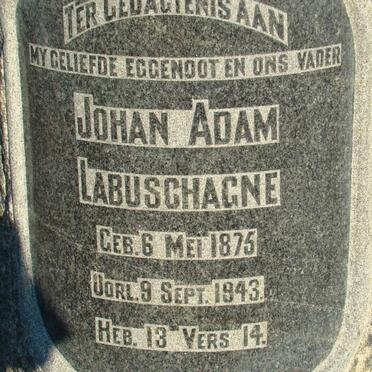 LABUSCHAGNE Johan Adam 1875-1943