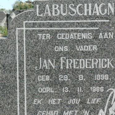 LABUSCHAGNE Jan Frederick 1898-1986