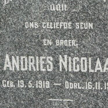 LABUSCHAGNE Andries Nicolaas 1919-1940