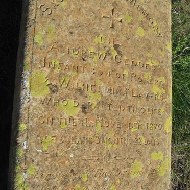 LAVERS Andrew Geddes -1870