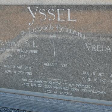 YSSEL Abraham S.E. 1890-1965 &amp; Vreda 1900-1965