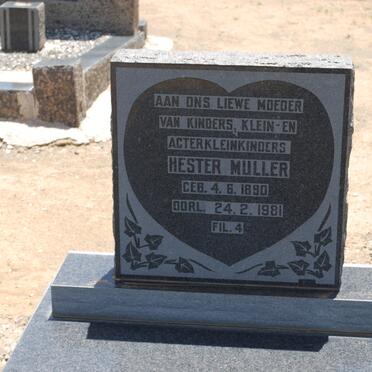 MULLER Hester 1890-1981