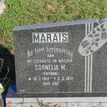 MARAIS Cornelia M. nee SNYMAN 1912-1972