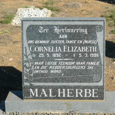 MALHERBE Cornelia Elizabeth 1892-1986