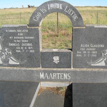 MAARTENS Andreas Jacobus 1871-1959 &amp; Alida Claudina JOUBERT 1903-1980