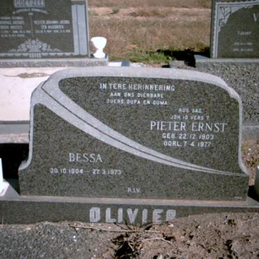 OLIVIER Pieter Ernst 1903-1977 &amp; Bessa 1904-1973