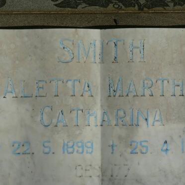 ROUX Jan Hendrik, le 1892-1939 :: SMITH Aletta Martha Catharina 1899-1980