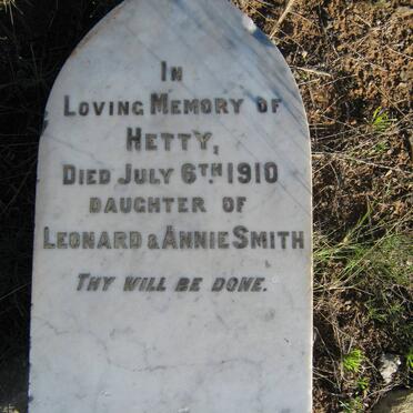 SMITH Hetty -1910