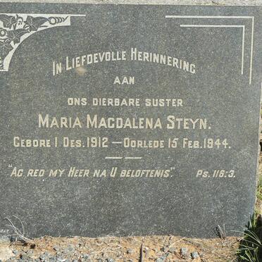 STEYN Maria Magdalena 1912-1944