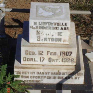 STRYDOM Margetie 1907-1928