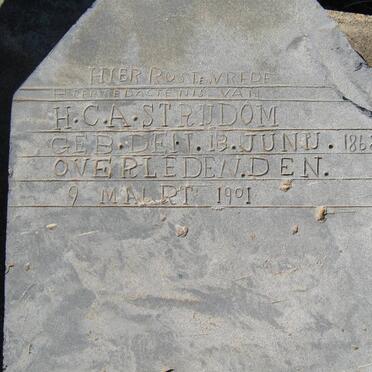 STRIJDOM H.C.A. 1868-1901