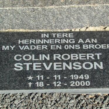 STEVENSON Colin Robert 1949-2000