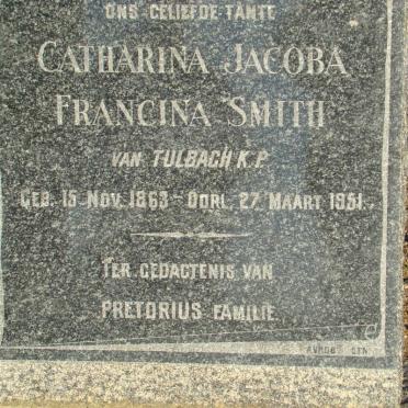 SMITH Catharina Jacoba Francina 1863-1951