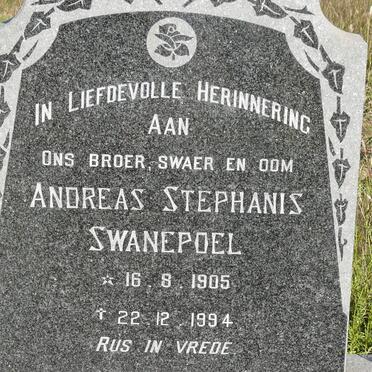 SWANEPOEL Andreas Stephanis 1905-1994