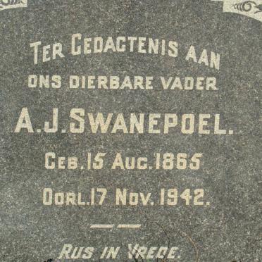 SWANEPOEL A.J. 1865-1942