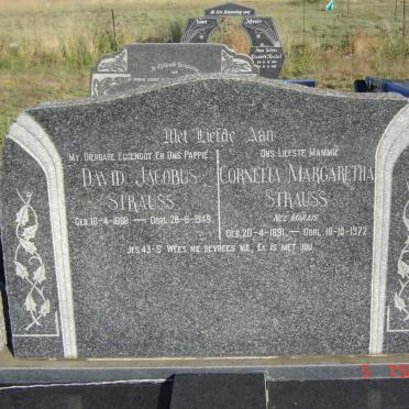 STRAUSS David Jacobus 1888-1949 &amp; Cornelia Margaretha MARAIS 1891-1972