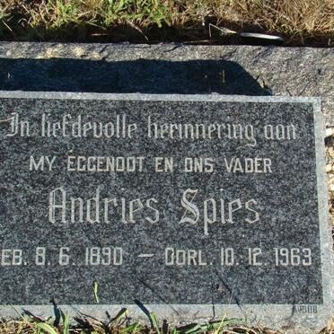 SPIES Andries 1890-1963