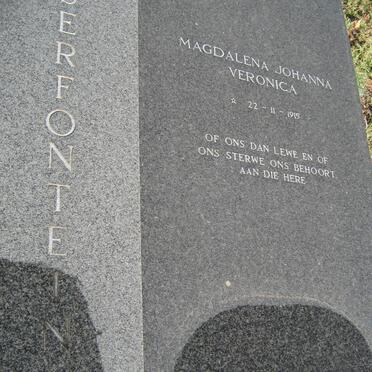 SERFONTEIN Ignatius Michael 1910-1992 &amp; Magdalena Johanna Veronica 1915- 