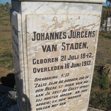 STADEN Johannes Jurgens, van 1842-1912