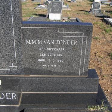 TONDER M.M.M., van geb DIPPENAAR 1891-1980