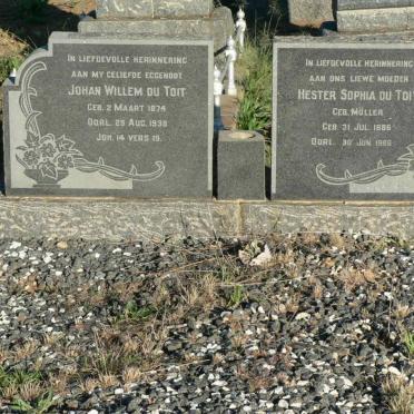 TOIT Johan Willem, du 1874-1938 &amp; Hester Sophia MÖLLER 1886-1966