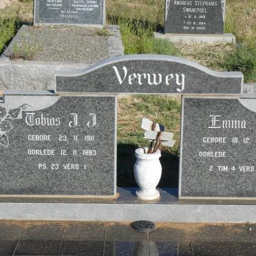 VERWEY Tobias J.J. 1911-1993 &amp; Emma C. 1925-