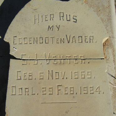 VENTER S.J. 1869-1924