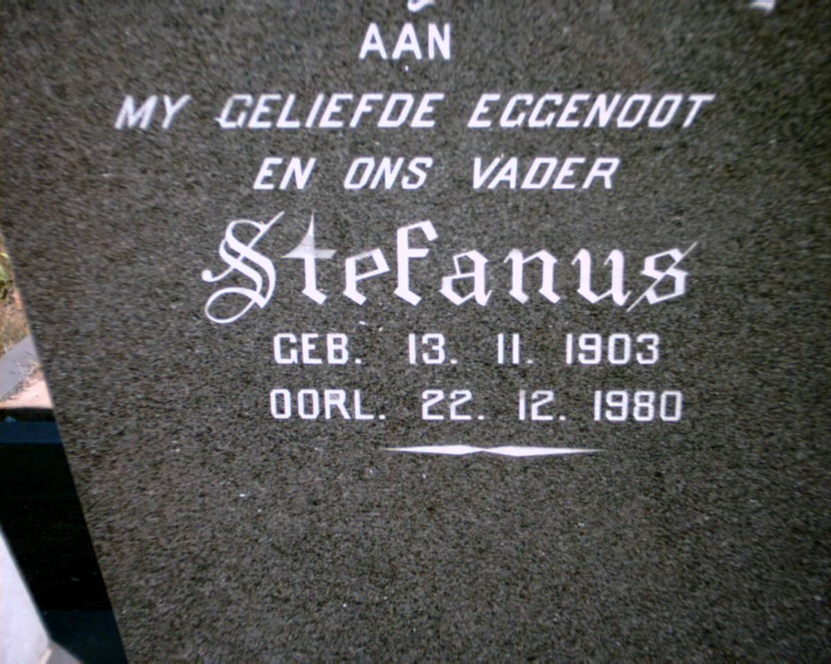 VENTER Stefanus 1903-1980 