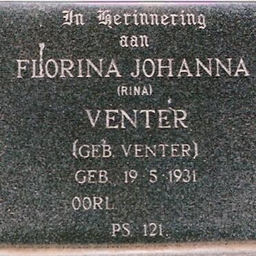 VENTER Florina Johanna 1931-2015