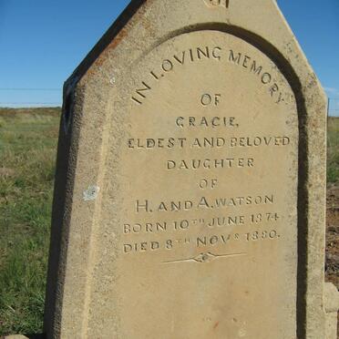 WATSON Gracie 1874-1880