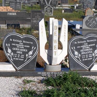 WET Gerhardus Dirk, de 1912-1999 &amp; Hendrina Johanna 1915-1999