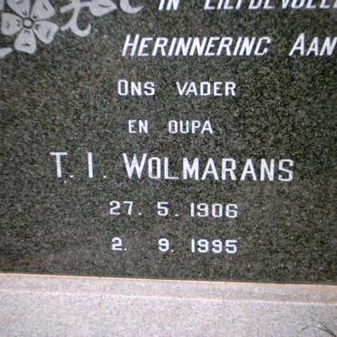 WOLMARANS T.I. 1906-1995 &amp; S.W. 1912-1978