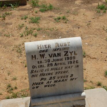 ZYL H.W., van 1909-1926