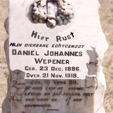 WEPENER Daniel Johannes 1886-1918