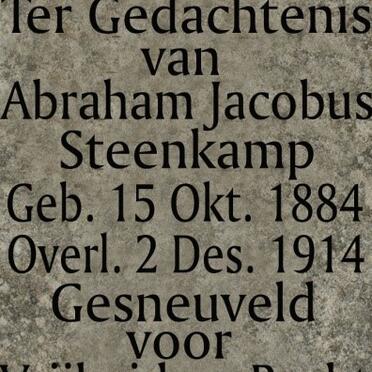 STEENKAMP Abraham Jacobus 1884-1914