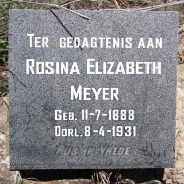 MEYER Rosina Elizabeth 1888-1931