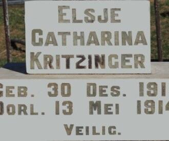 KRITZINGER Elsje Catharina 1912-1914