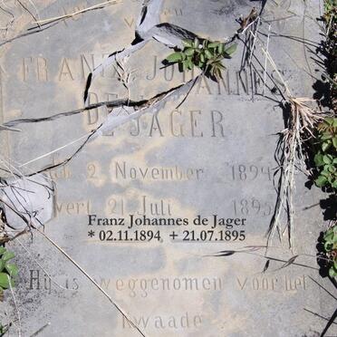 JAGER Franz Johannes, de 1894-1895