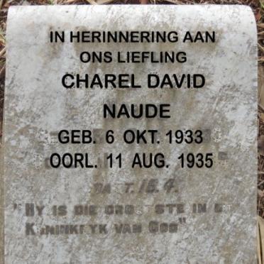 NAUDE Charel David 1933-1935