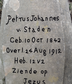 STADEN Petrus Johannes, v. 1842-1912 