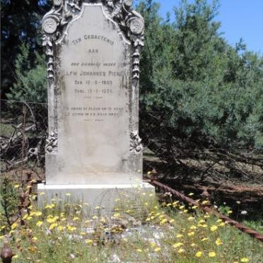 PIENAAR Willem Johannes 1860-1934 