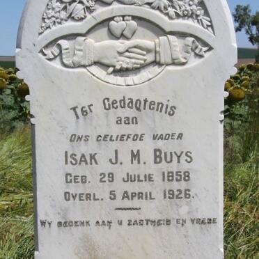 BUYS Isak J.M. 1858-1926