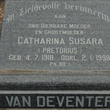 DEVENTER Catharina Susara, van nee PRETORIUS 1918-1998