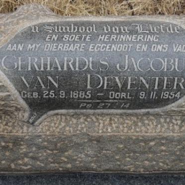 DEVENTER Gerhardus Jacobus, van 1885-1954