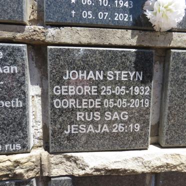 STEYN Johan 1932-2019