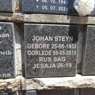 STEYN Johan 1932-2019