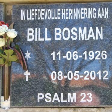 BOSMAN Bill 1926-2012